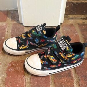 Converse Kids' Black Car Print Sneakers